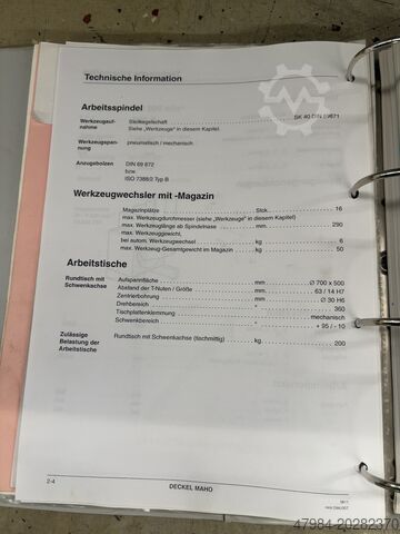 Universal-Bearbeitungszentrum Deckel Maho DMU 50 T