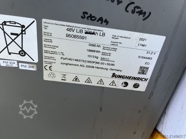 Elektrisk 4 -hjulig gaffeltruck Jungheinrich EFG320