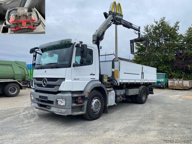 Kiepwagen MERCEDES-BENZ Axor 1833 K  2-Achs Kipper Kran Palf. 12001