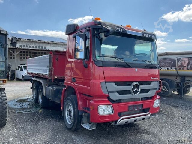 Driezijdige kipper MERCEDES-BENZ Actros 3346 K 6x4 3-Achs Kipper Dautel 33to.Chas