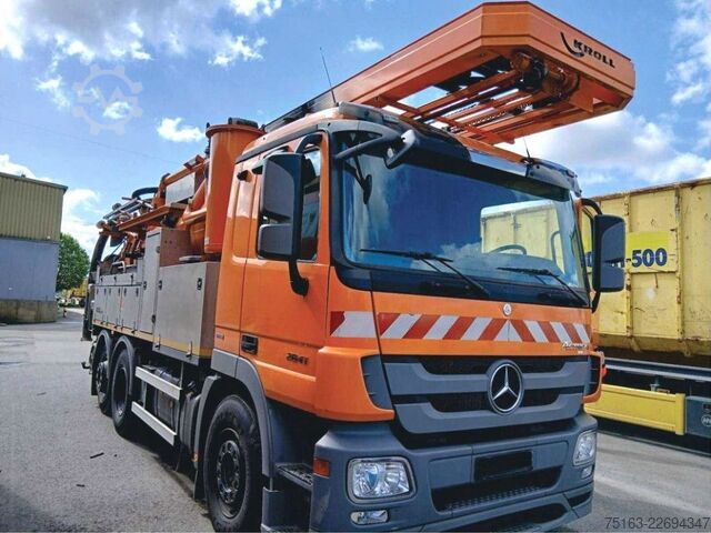 Vacuümtankwagen MERCEDES-BENZ Actros 2841 L 6x2 Saug + Spülwagen Kroll Kombi