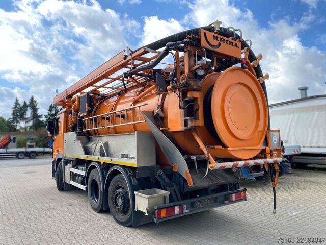 Vacuümtankwagen MERCEDES-BENZ Actros 2841 L 6x2 Saug + Spülwagen Kroll Kombi