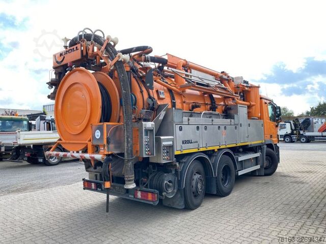 Vacuümtankwagen MERCEDES-BENZ Actros 2841 L 6x2 Saug + Spülwagen Kroll Kombi