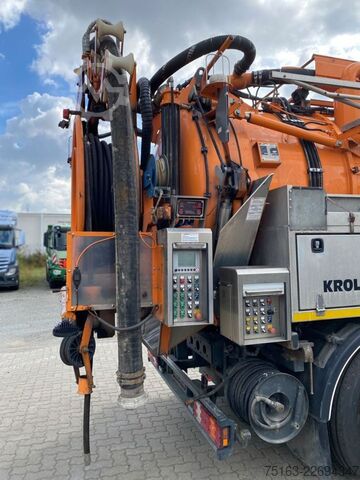 Vacuümtankwagen MERCEDES-BENZ Actros 2841 L 6x2 Saug + Spülwagen Kroll Kombi