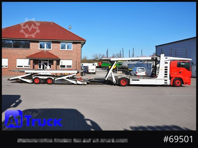 Camion transportator de autoturisme MAN 18.400 TGX, Autotransporter Kässbohrer,