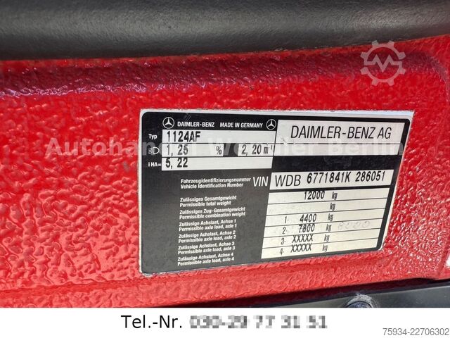 Inny MERCEDES-BENZ 1124AF 4x4 Autm TLF 16/25 firefighter Tank 2340l