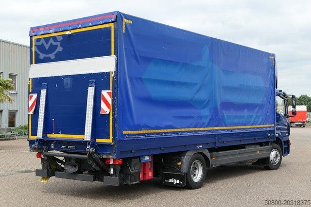 Plattewagen met zeil MERCEDES-BENZ 1224 L Atego 4x2, 7.200mm lang, AHK, LBW, Euro 6