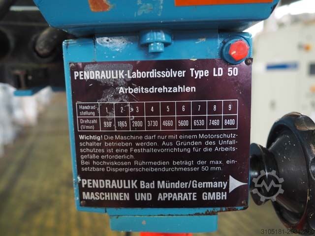Laboratorie-dissolver Pendraulik LD50