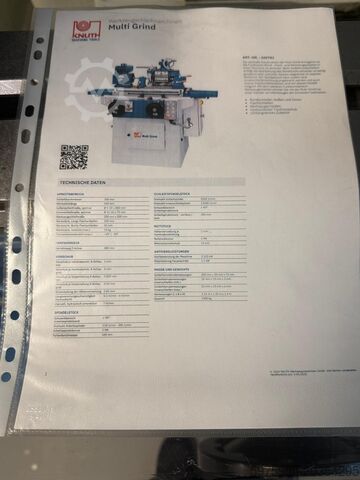 Gereedschap slijpmachine Knuth Universal Schleif- u. Drehmaschine Multi Grind 102781