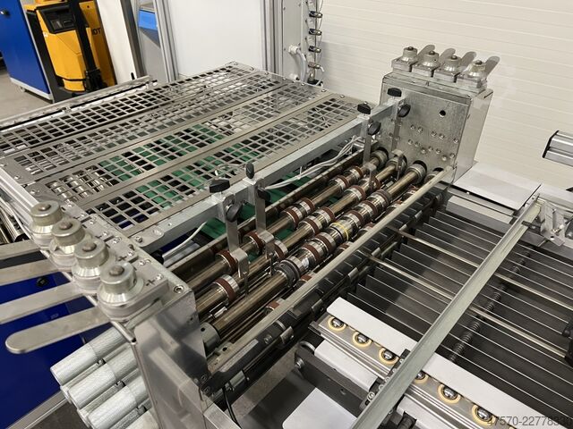 Máquina plegadora y hendedora Heidelberg Stahlfolder + Popp Maschinenbau SRT + MWS