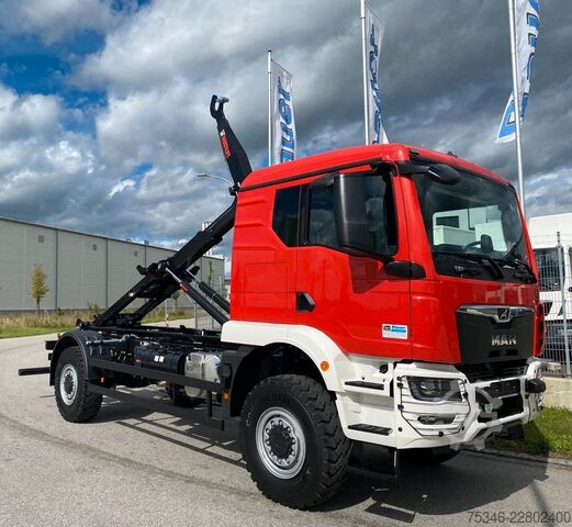 Anden MAN TGM 18.250 4x4 /Abroller/Hiab/NL 9,3 to/3-Sitze