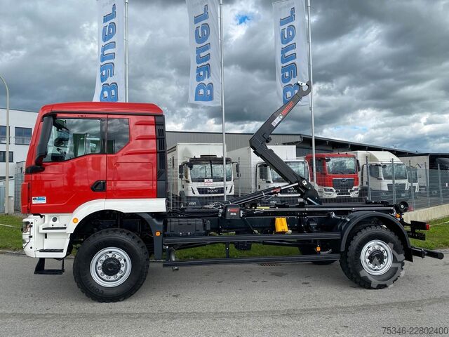 Anden MAN TGM 18.250 4x4 /Abroller/Hiab/NL 9,3 to/3-Sitze