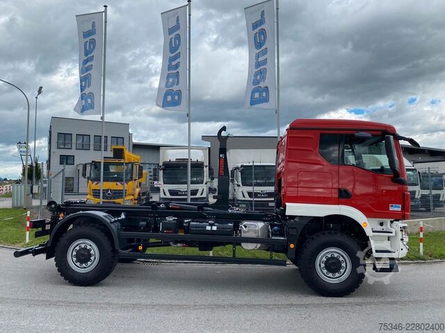 Anden MAN TGM 18.250 4x4 /Abroller/Hiab/NL 9,3 to/3-Sitze