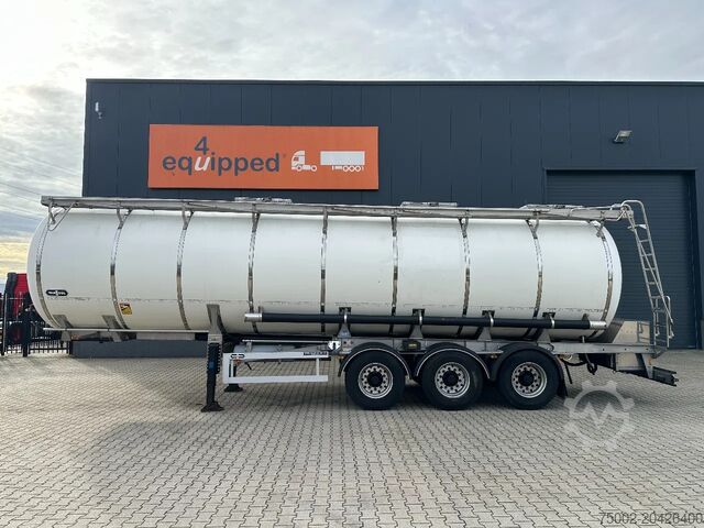 Δεξαμενόπλοιο τροφίμων Van Hool FOOD / 39.000L / 3-COMP / INOX / NL-trailer / A...