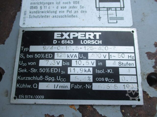 Ponthegesztő gép AWL TECHNIK FSLM 125 KVA