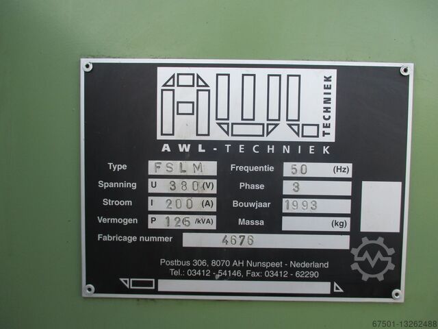 Ponthegesztő gép AWL TECHNIK FSLM 125 KVA