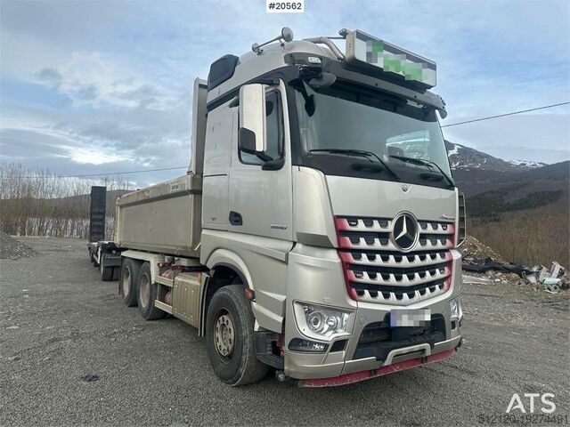Avfallsbil Mercedes-Benz Arocs 2658 6x2 Tipper truck.