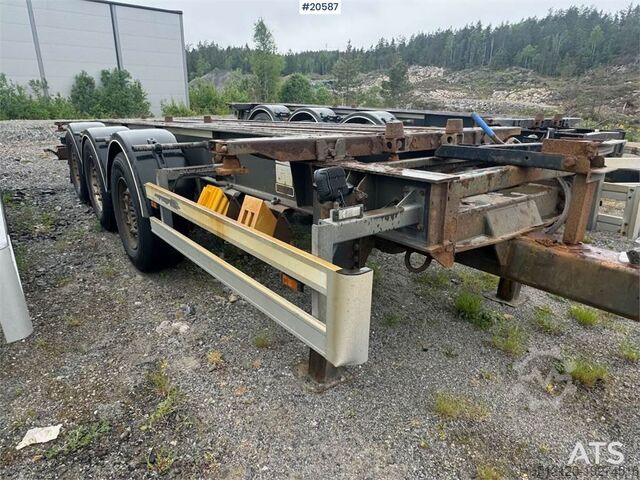 F.A.G Konténerszállító pótkocsi – billentő funkcióval  F.A.G Container Trailer – with Tipping Function