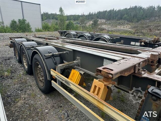 F.A.G Konténerszállító pótkocsi – billentő funkcióval  F.A.G Container Trailer – with Tipping Function
