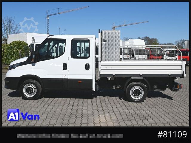 Tippbil skåpbil IVECO Daily 35S12 Kipper Doka, Klima, AHK, 7-Sitzer