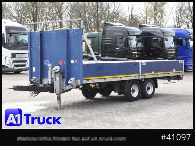 Otevřený přívěs SCHMID,FAHRZEUGBAU LTP 105, Tandem, oben gekuppelt verstellbar, Aluboden