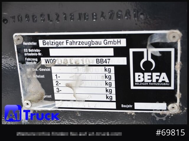 Přívěs na klády DOLL Befa Tandem Holz Wood Exte Rungen, 171 tkm,