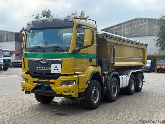 Kipper LKW MAN TGS 32.470 8x4 Muldenkipper Schmitz elekt. Plane
