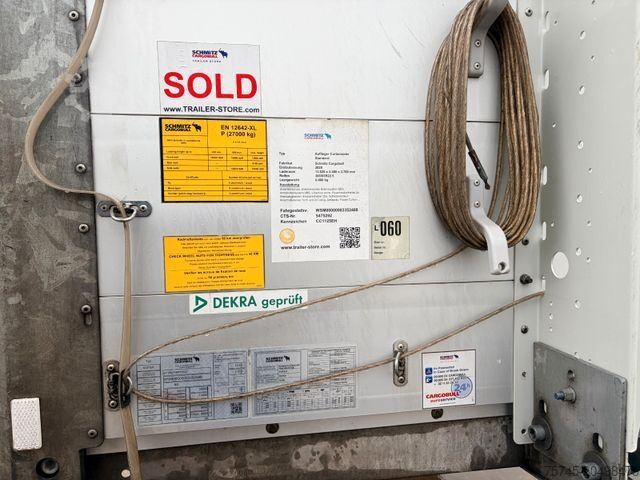 Otevřený návěs s plachtou SCHMITZ CARGOBULL SCB S3T * POWER CURTAIN * LIFT ACHSE