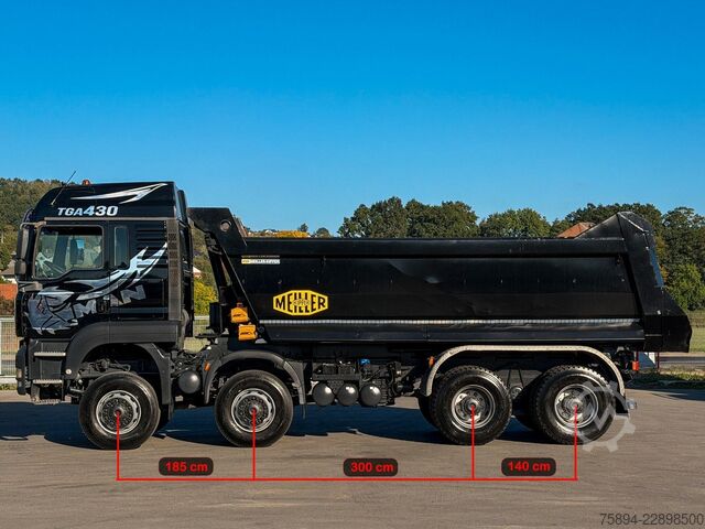 Camião basculante MAN TGA 41.430 * Kipper * 8x8 * TOPZUSTAND