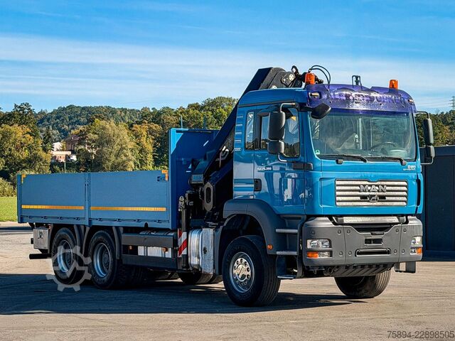 Truck mounted crane MAN TGA 26.390 * PRITSCHE 5,50 m * 6x4 * KRAN/ FUNK!