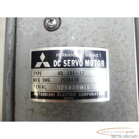 Control unit Mitsubishi HD 101-12 Servomotor Z636438 SN: N25439018