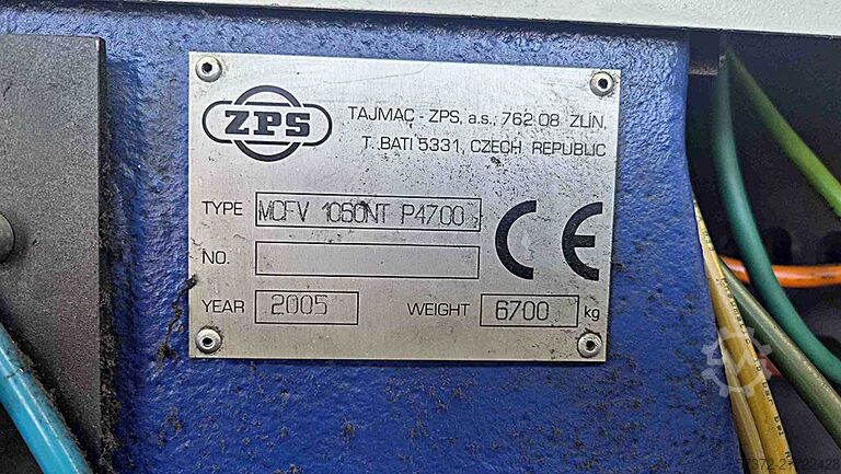 Centrul de prelucrare verticală CNC TAJMAC-ZPS MCFV 1060NT P4700