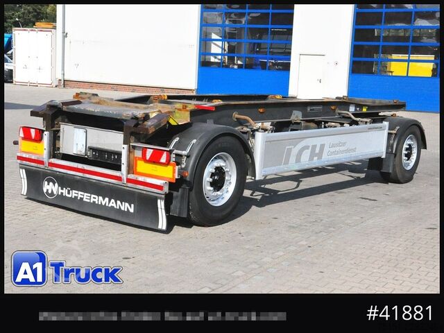 Afzetcontainer-aanhangwagen Hüffermann HSA 1870  LS, Luft, BPW, Scheibenbremse