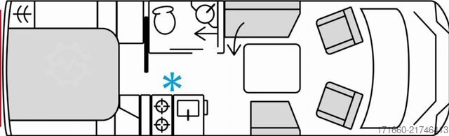 Poluintegrisani kamper BÜRSTNER Signature SFT 7.4 Anhängerkupplung