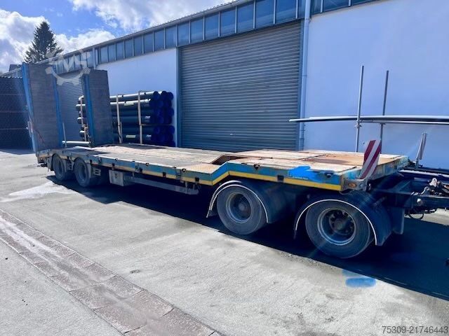 Dieplader oplegger SCHWARZMÜLLER 4 Achser - hydraulische Rampen - 3m möglich