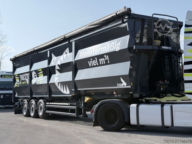 Kipper Auflieger STAS HardoX Stahl 86 m³, Liftachse, ALCOA, MIETEN?