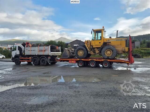 Tipper Volvo FMX 6x6 plow rigged dump truck w/ 9.5 t/m crane, 2