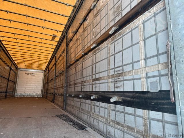 Auflieger mit Pritsche & Plane SCHMITZ CARGOBULL SCB*S3T *  * LIFTACHSE * PALLETENKASTEN *