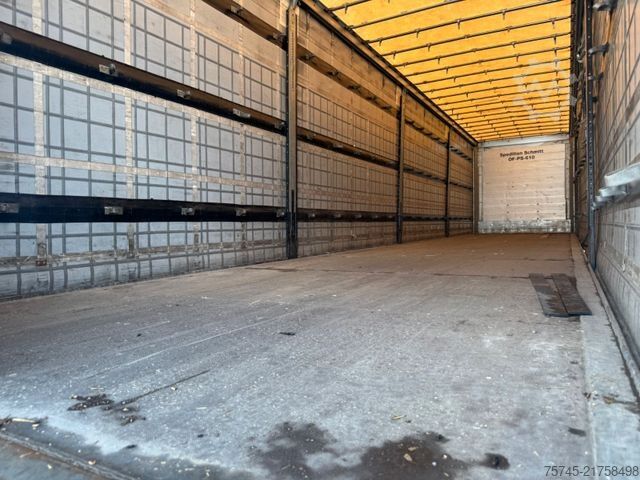 Auflieger mit Pritsche & Plane SCHMITZ CARGOBULL SCB*S3T *  * LIFTACHSE * PALLETENKASTEN *