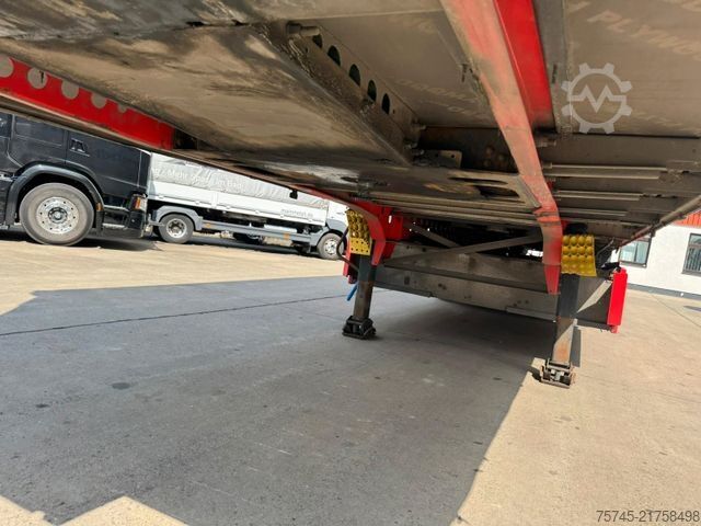 Auflieger mit Pritsche & Plane SCHMITZ CARGOBULL SCB*S3T *  * LIFTACHSE * PALLETENKASTEN *