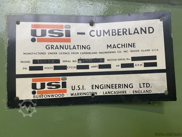 Cumberland granulator 50 pk, invoer 15" x 24" CUMBERLAND 15x24