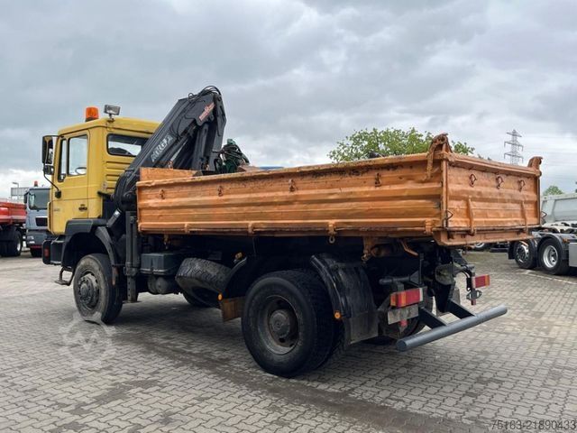 Tipvogn MAN F2000 19.343 FAK 2-Achs Allradkipper Kran
