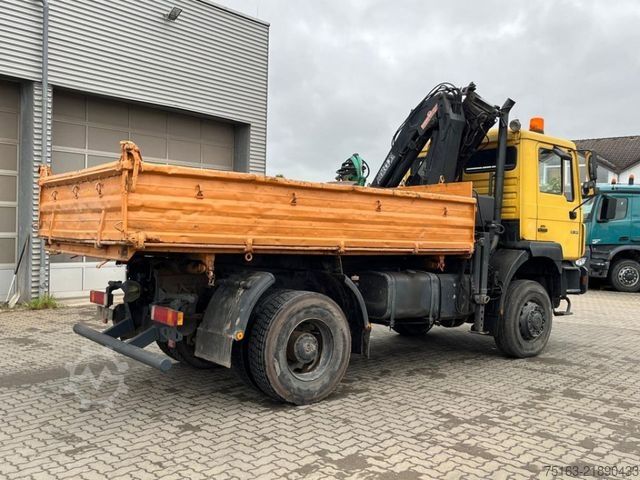 Tipvogn MAN F2000 19.343 FAK 2-Achs Allradkipper Kran