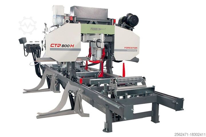 Volledige demonstratie van een (stationaire) zagerij. Pilous CTR800H