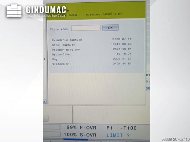 Boring Machine (Metal) TOS Varnsdorf WHQ 10 CNC