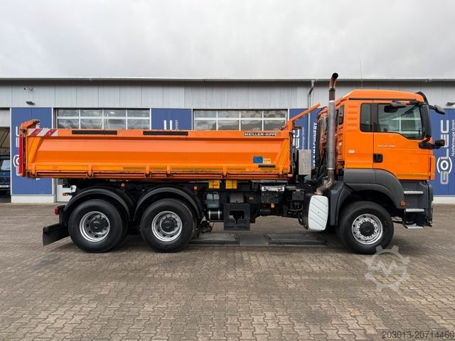 Camion ribaltabile trilaterale MAN TGS 33.400 6x6 MEILLER Kipper Euro 5 Winterd.