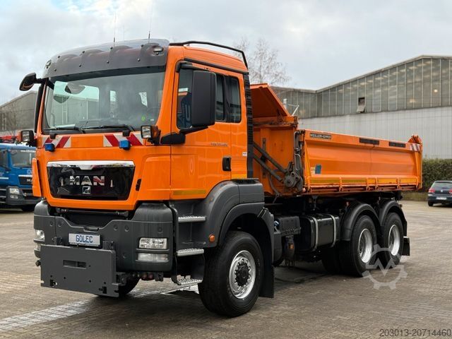 Camion ribaltabile trilaterale MAN TGS 33.400 6x6 MEILLER Kipper Euro 5 Winterd.