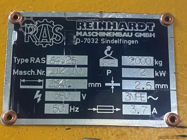 Swing bending machine, press brake, sheet metal bending machine RAS 64.25
