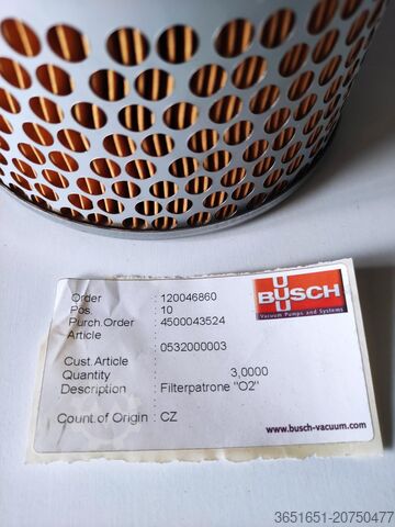 Filter for vacuum pump Busch