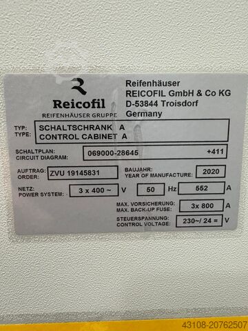 Meltblown nonwoven production line Reifenhäuser Reicofil MB 1600